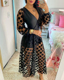 Wrap Long Sleeve Maxi