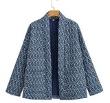 Fongt Autumn 2023 Women's Ethnic Style Quilted Cotton Printed Cotton Clothes And Cotton Clothes-Outfit