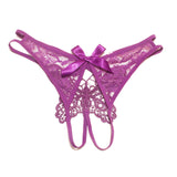Fongt Sexy Lace Transparent Bow Open Free Off Hot Water-Soluble Flowers 2025 New Summer Trousers