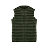 2024 Women's Light Down Vest Women's Vest Korean Version Sleeveless Round Collar Down Jacket Women's Plus Size Women's Jacket-Outfit
