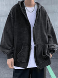 Vintage Oversize Washed Zip Up