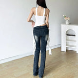 Fongt Summer Women's Solid Color Fashion Sexy Hanging Neck Cord Strap With A Small Vest-Outfit