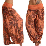 Digital Printing Long Wide-leg Casual