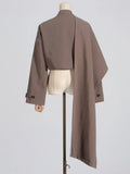 Fongt Personality Suit Jacket Female 2024 Summer New Long Sleeve Short Jacket Advanced Sense Shawl Style Small Suit-Outfit