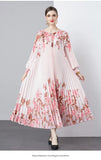 Fongt New Women's Dress Dress Oversized Dress Print 100 Folds T-Shirt With T-Shirt Holiday Casual Dress
