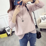 Winter Women Sweater Korean Mock Neck Warm Knitted Pullover Long Sleeve White Classic Bottoming Knitwear Tops 2023