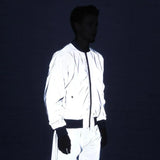 New Winter Clip Cotton Reflective Flight Jacket Fashion Baseball Suit Plus Size Jacket Short Jacket-Outfit