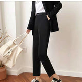 Fongt Suit Suit Female Fall 2024 Korean Version Of Loose Professional Office Worker Suit Jacket Formal Dress College Style-Outfit
