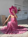 Fashion Three-Dimensional Flowers Swing Cake Dress 2025 Spring And Summer