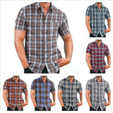 Fongt Lattice Men's Shirt 2025 New Wish Short Sleeve Cardigan Station European Code