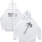 Fongt Plus Velvet Men's And Women's High Street Hoodie Trapstar Zippered Open Shirt Jacket Autumn And Winter