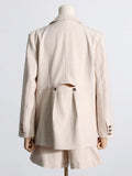 Fongt 2024 New Simple Temperament Long-Sleeved Suit Jacket Vest Suit Pants Suit Female Professional Wear Three-Piece Suit-Outfit