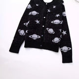 New Metal Thread Short Knitted Coat 3991126-Outfit