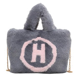 Plush Color Crossbody Bag-Outfit