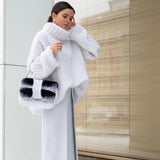Fongt Winter New Sweater Knitted Jersey Women's Fluffy Long-Sleeved Sweater