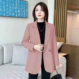 Fongt Suit Jacket Female 2024 Spring And Autumn New Korean Version Slim Small Casual Temperament Small Suit Coat Female-Outfit