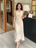 Fongt 2025 Summer Dress New High-Rise Thin Temperament Dress High-End Collar Dress Women 88228