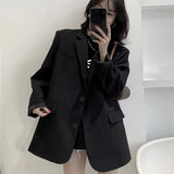 Fongt Spring And Autumn Black Small Suit Jacket Female Korean Version Of The British Wind Web Red Design Sense Of Women's Suit Women's Temperament-Outfit