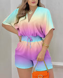 New Summer Style T90472023 Is Specially Designed For Loose Leisure Printed Jumpsuits.-Outfit
