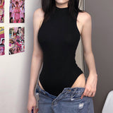 Solid Color Sleeveless Slim Waist Jumpsuit Female Spring 2023 New Women's Wear A Hair-Outfit