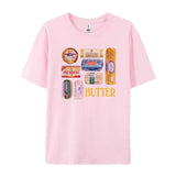 Retro Butter Graphic T-Shirt-Outfit