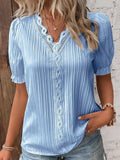 Fongt Summer New Holiday Fashion Hollow Short-Sleeved Women's
