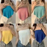 Version Of The 2025 Summer Pure-Hearted Hottie Show Skinny Sexy Bra Strap Small Vest Design Feel Top