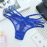 Fongt Transparent Lace T-Shirt Tempting Fine Strip With No Trace Perspective Low-Rise Hot Cotton Crotch Tpants6802