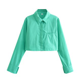 8-Color Casual Loose Short Style Shirt In Spring-Outfit