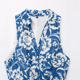 New Spring Style V-Collar Slim Vest Dress 3203722-Outfit