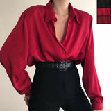 Shirts Office Lady Long Sleeve Casual