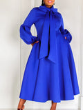 Fongt Women's 2025 New Bubble Sleeve Strap With Large Skirt High-Rise Dress Dress Dress