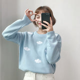 New 2021 Winter Spring Women Sweaters Knitted Stylish Pullovers Minimalist Loose Casual Wild Jumpers