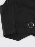 Button Front Corset Top-Outfit