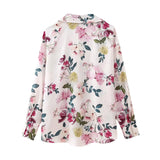 Spring Silk Satin Flower Printed Shirt 2248802-Outfit