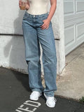 Mid Wash Classic Boyfriend Jeans-Outfit