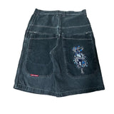 Denim Shorts Men's Spring / Summer 2024 Trendy Denim Trousers Loose Casual Trousers-Outfit
