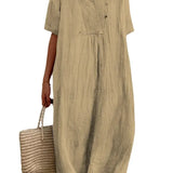 Fongt And Summer 2025 New Women's Clothing Hot Selling Explosive Casual Thin Dress Solid