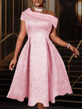 Fongt Africa's New Slanted Shoulder Dress Banquet Dinner Dress Dress Dress Dress
