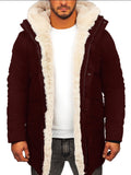 Fongt Single Fur Hooded Jacket Thick Warm Coat Wish Imitation Leather Wool Cotton Coat