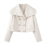 Fongt Fall Women's Street Fashion Casual Haired Jacket Jacket Coat Women F825037