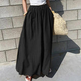 Solid Wide Leg Pantaloes Loose Streetwear