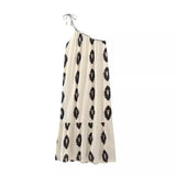 Printed Asymmetrical Dress 5107365 In Summer 2024-Outfit