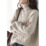 turtleneck cashmere sweater new style languid breeze