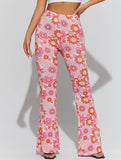 Charming Summer Floral Sexy Bell-bottom