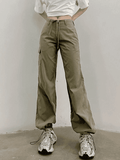 Straight Leg Pocket Cargo Pants-Outfit
