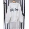Round Neck Letter Long Sweater 2024 Long Sleeved Women's Casual Knit Sweater-Outfit