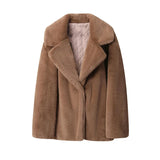 Long Faux Fur Coat-Outfit