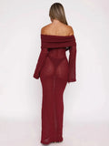 Fongt Summer New Solid Fashion Word Long Dress Dress Dress Woman