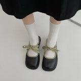 Fongt Girl Small Leather Shoes Women 2023 New Summer Mary Jane Women's Shoes With Skirt French Evening Single